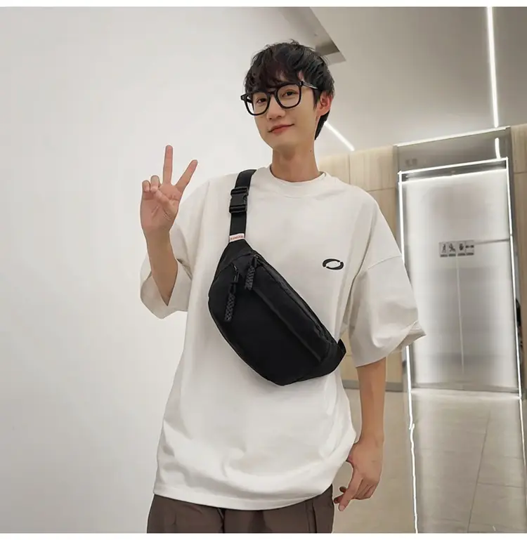 Men Yellow Backpack & Black Waist Bag Set — feature 14