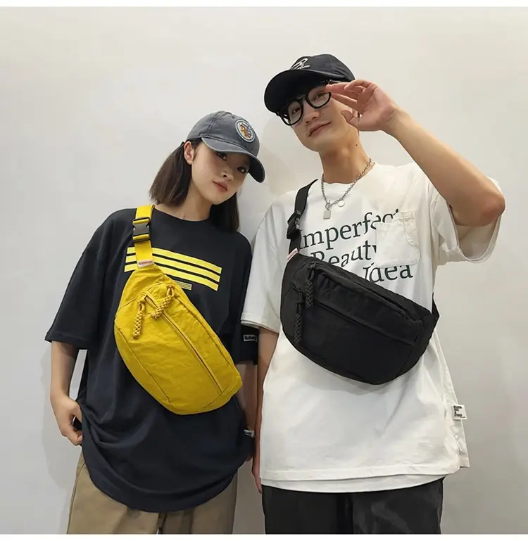 Men Yellow Backpack & Black Waist Bag Set — feature 15