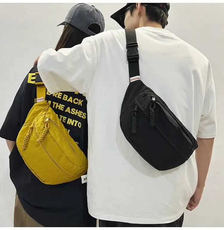 Men Yellow Backpack & Black Waist Bag Set — feature 16