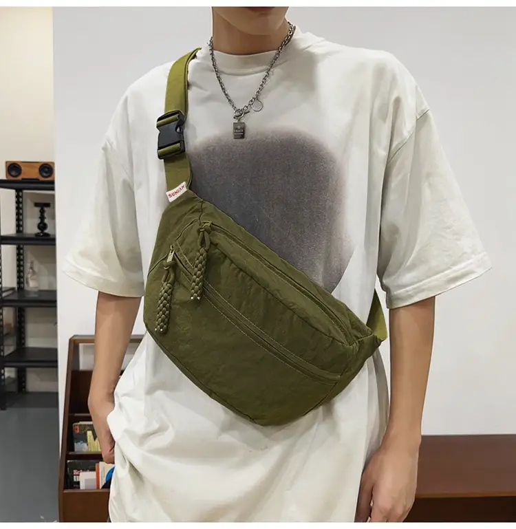 Men Yellow Backpack & Black Waist Bag Set — feature 26