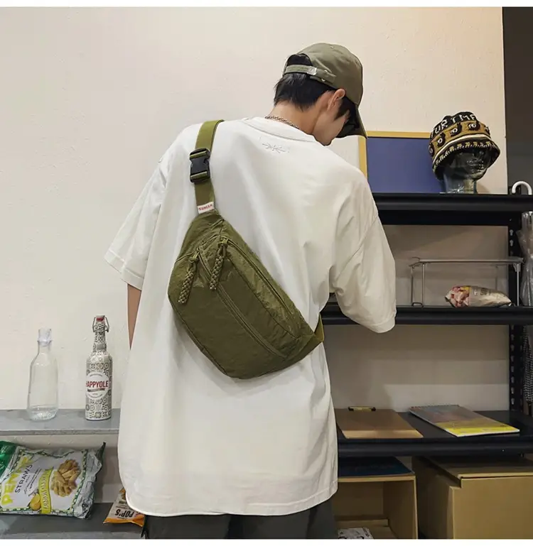 Men Yellow Backpack & Black Waist Bag Set — feature 27