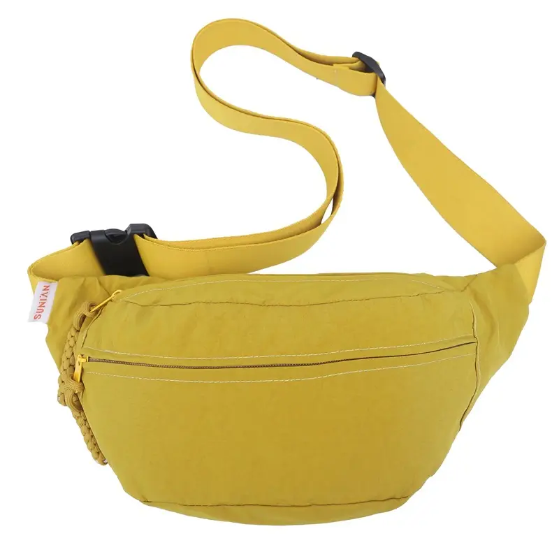 Men Yellow Backpack & Black Waist Bag Set - Image 4