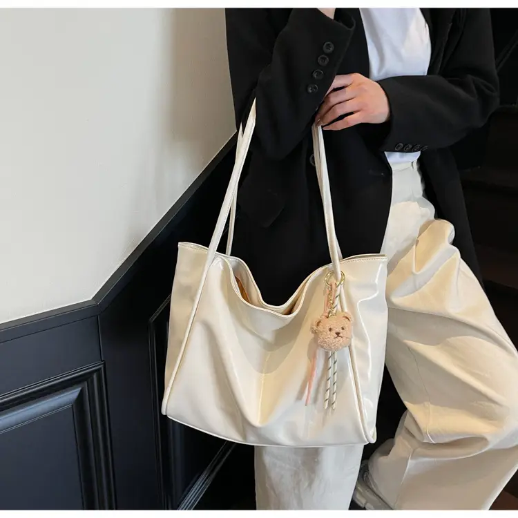 White Cross-Border Textured Shoulder Bag 2026 — feature 11