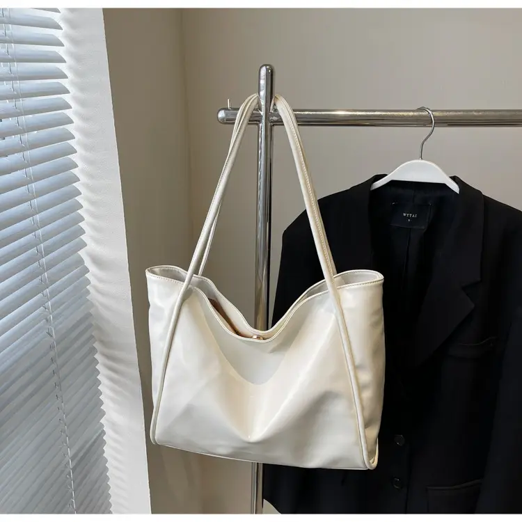 White Cross-Border Textured Shoulder Bag 2026 - Image 4
