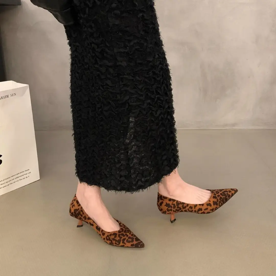 Elegant Shallow-Mouthed Stiletto Work Shoes for Women, French-Style Kitten Heel Pointed-Toe Single Shoes, Women's 2026 Autumn New High-Heeled Shoes - Image 7