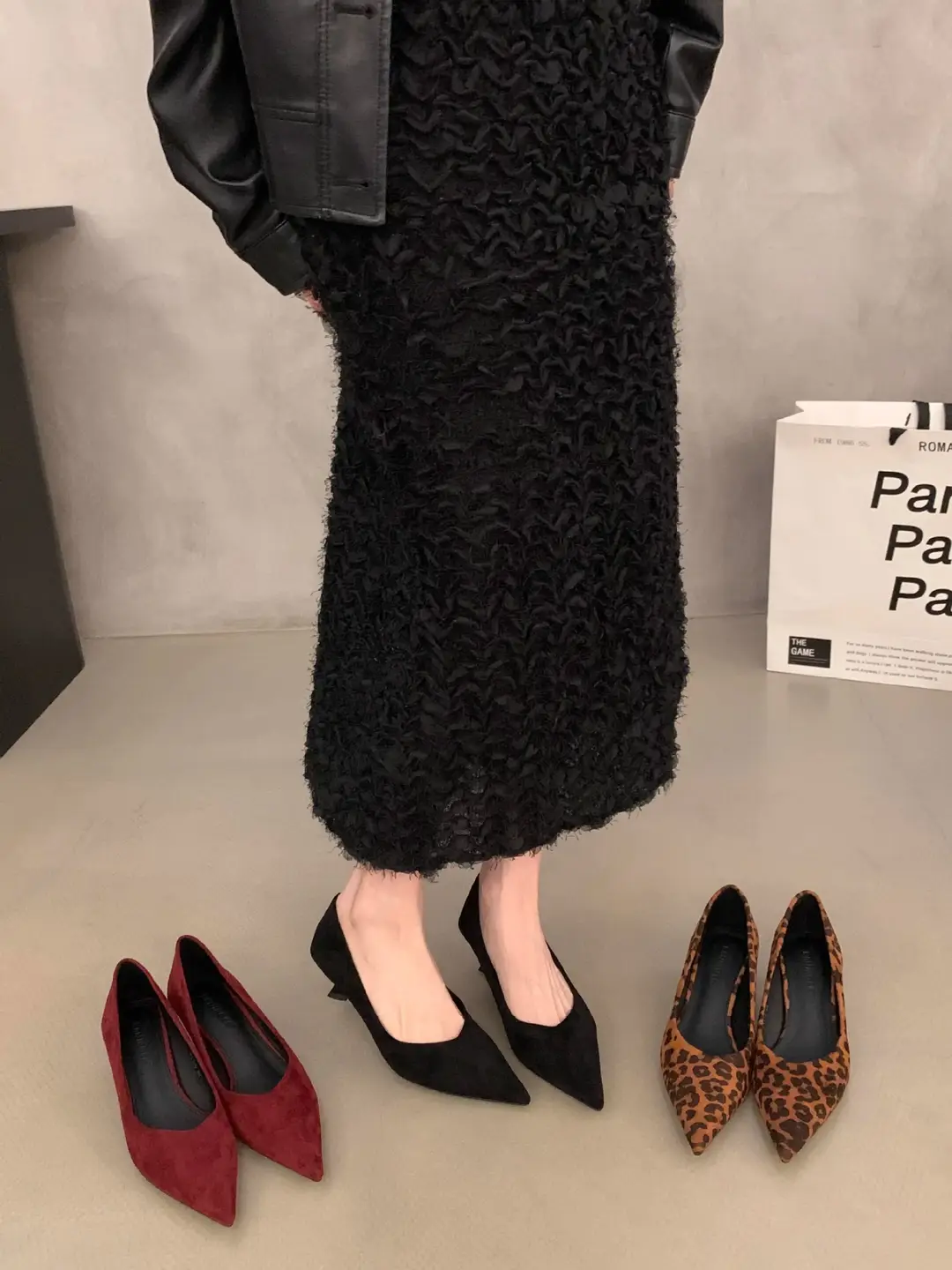Elegant Shallow-Mouthed Stiletto Work Shoes for Women, French-Style Kitten Heel Pointed-Toe Single Shoes, Women's 2026 Autumn New High-Heeled Shoes — feature 2
