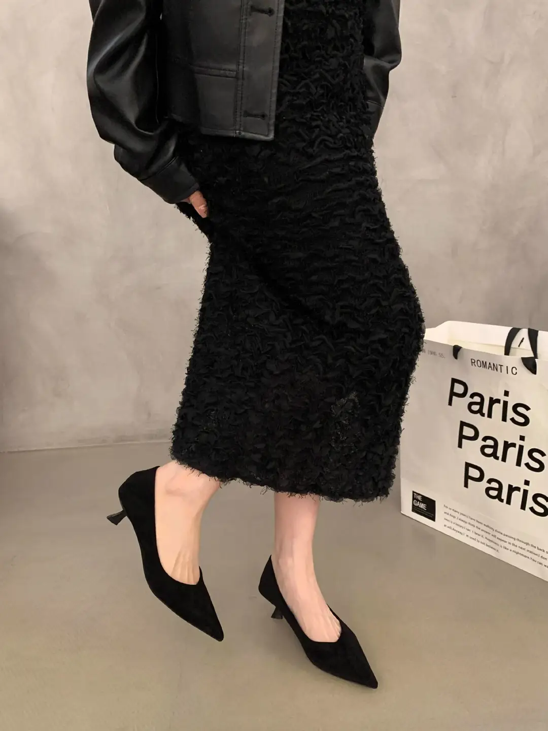 Elegant Shallow-Mouthed Stiletto Work Shoes for Women, French-Style Kitten Heel Pointed-Toe Single Shoes, Women's 2026 Autumn New High-Heeled Shoes — feature 3