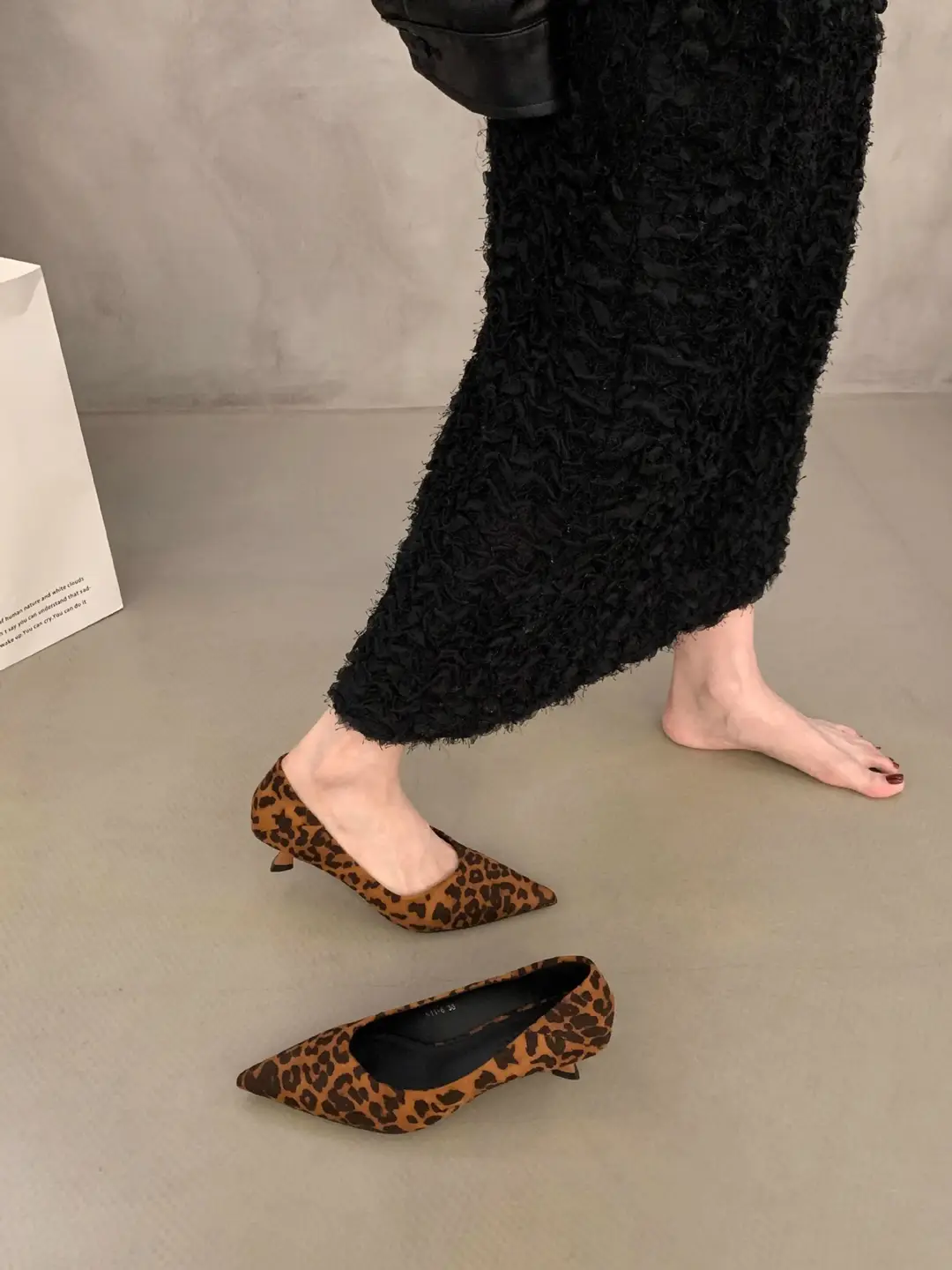 Elegant Shallow-Mouthed Stiletto Work Shoes for Women, French-Style Kitten Heel Pointed-Toe Single Shoes, Women's 2026 Autumn New High-Heeled Shoes — feature 7