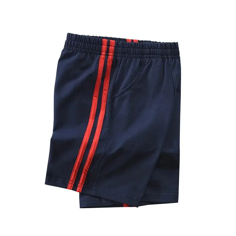 Navy Blue Cotton Boys Shorts for School Use - Image 3