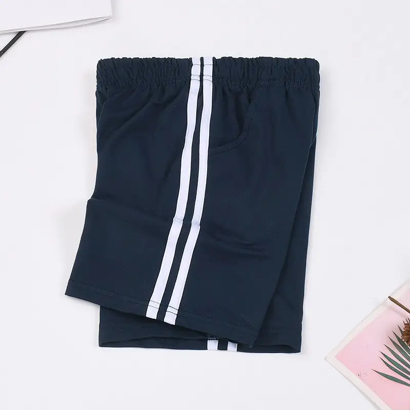 Navy Blue Cotton Boys Shorts for School Use - Image 5