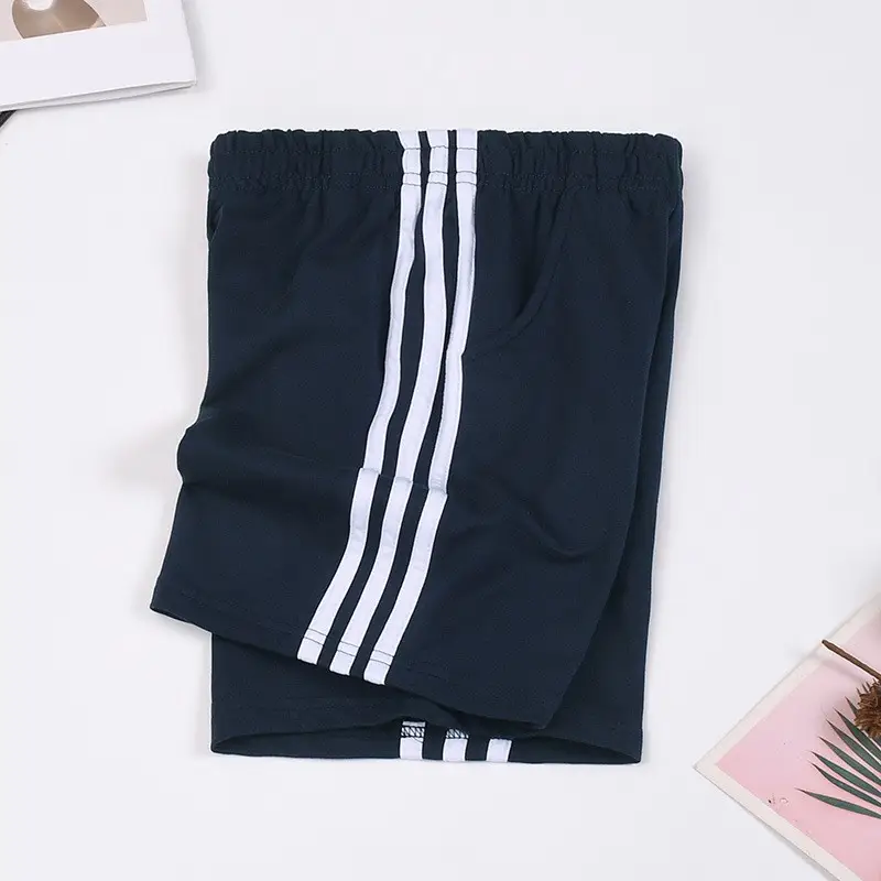 Navy Blue Cotton Boys Shorts for School Use - Image 6