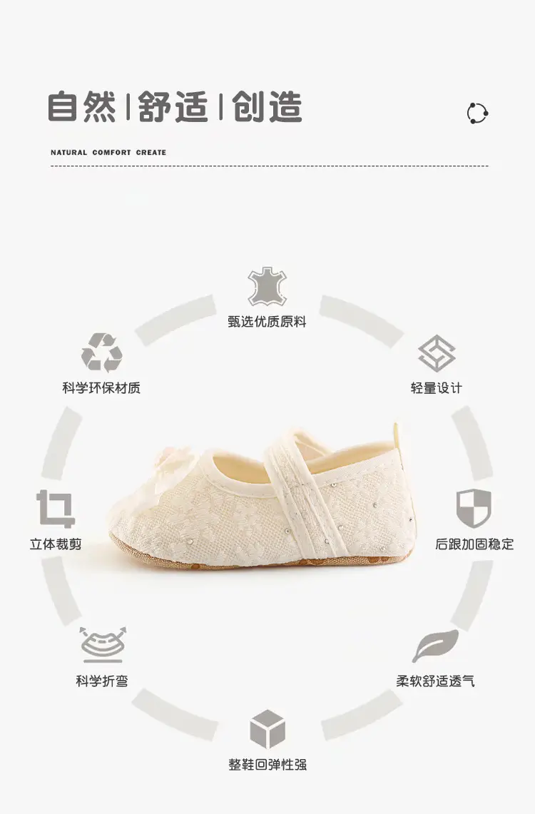 Girls' Bow Princess Shoes Spring Summer Toddler Non-Slip Soft Bottom β feature 5