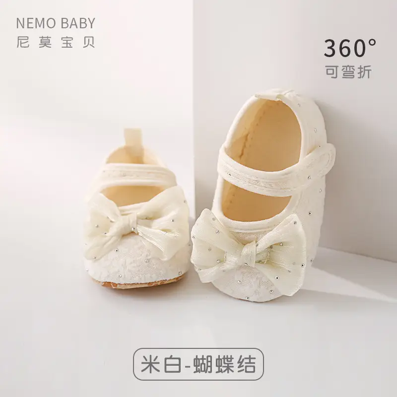 Girls' Bow Princess Shoes Spring Summer Toddler Non-Slip Soft Bottom