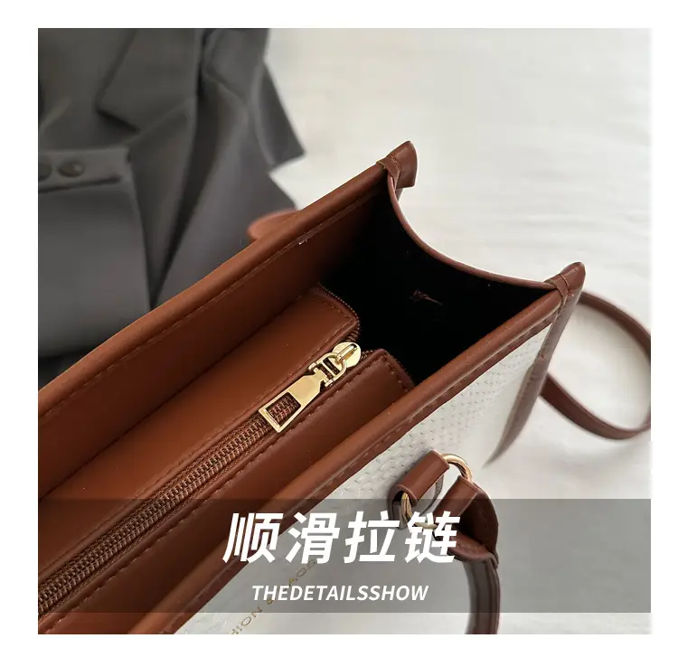 Women Textured Shoulder Bag Red White Bow — feature 7