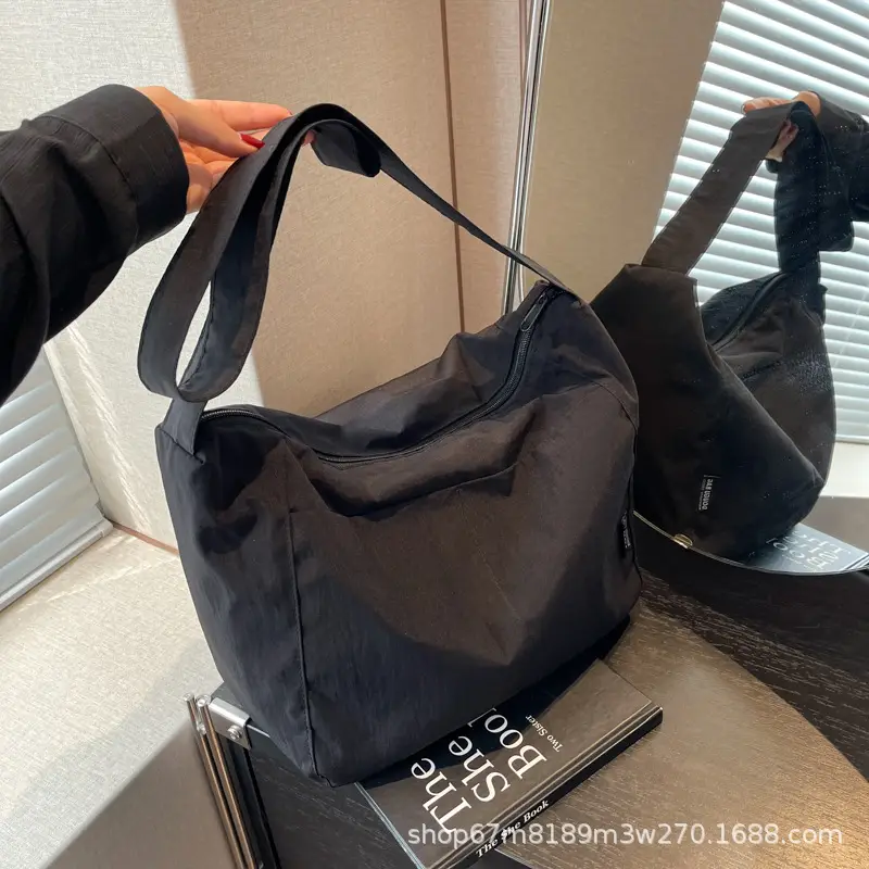 Women's Waterproof Crossbody Bag Tan High-End Japanese Nylon — feature 3