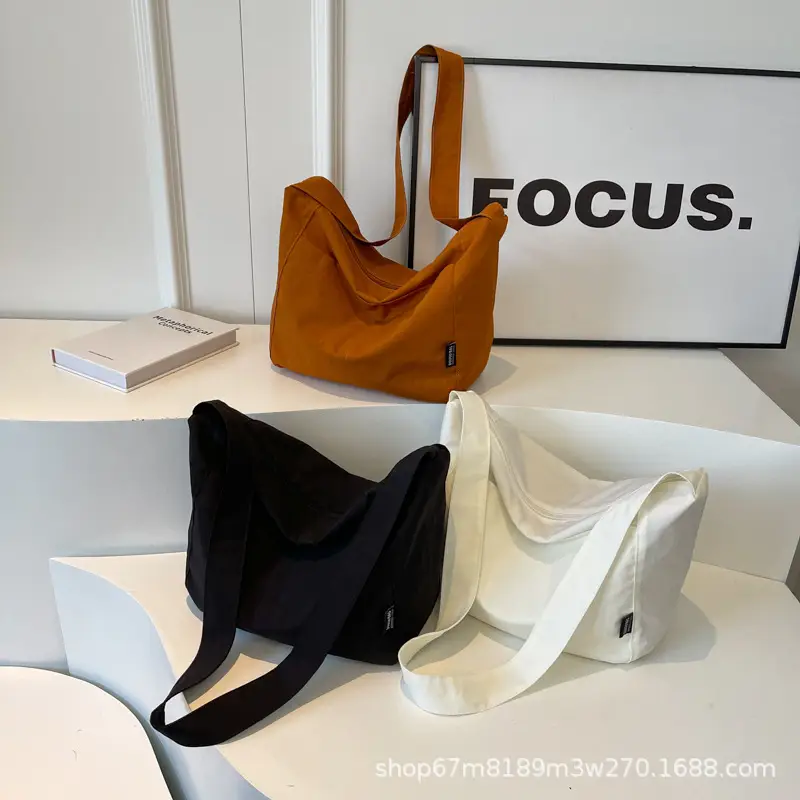 Women's Waterproof Crossbody Bag Tan High-End Japanese Nylon — feature 49