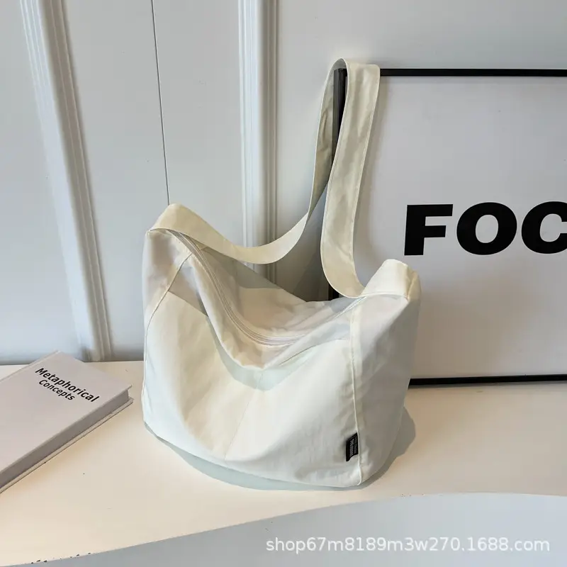 Women's Waterproof Crossbody Bag Tan High-End Japanese Nylon — feature 5