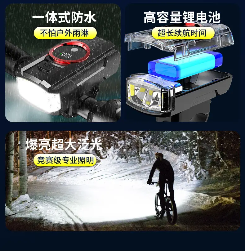 Rechargeable Waterproof Bicycle Headlight 1000Lm β feature 4