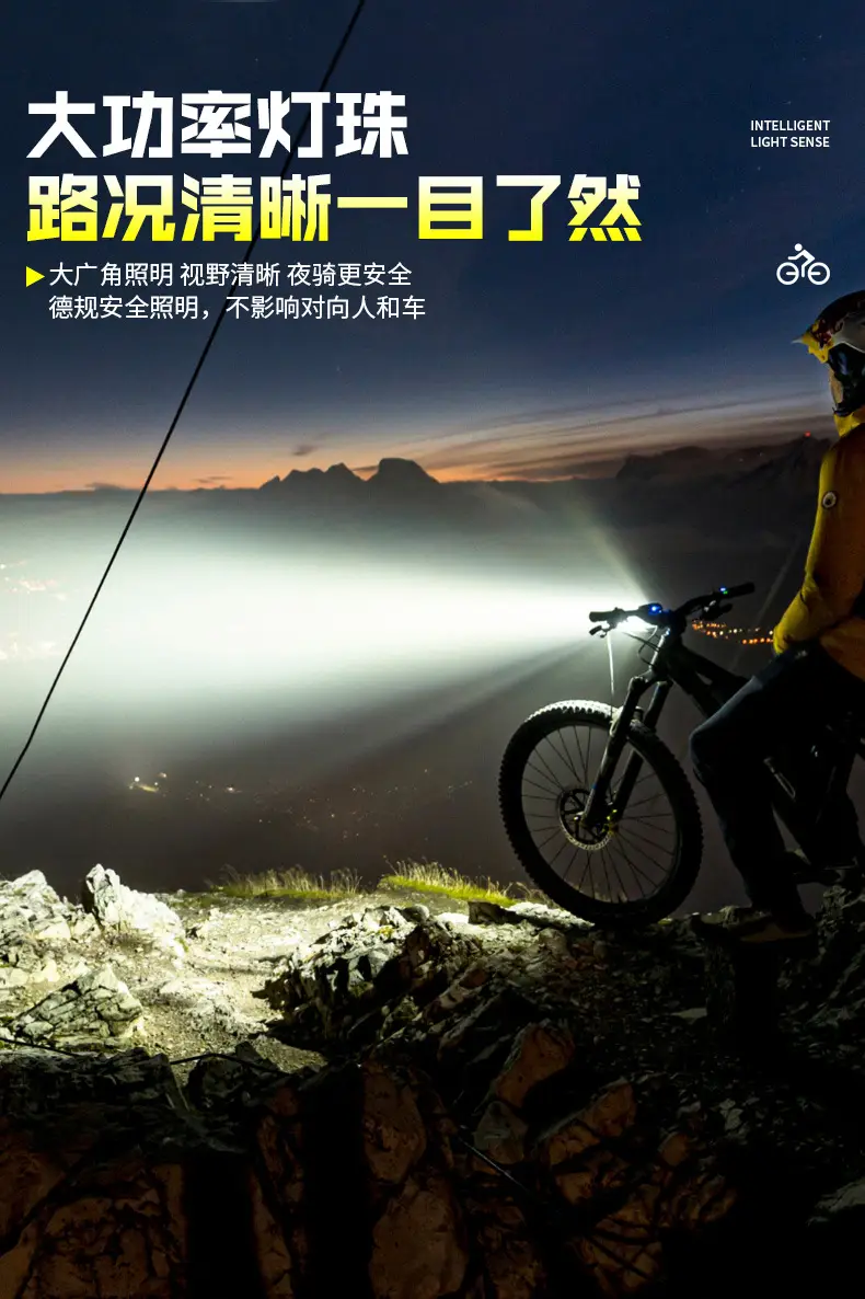 Rechargeable Waterproof Bicycle Headlight 1000Lm β feature 7