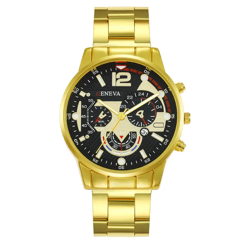 Factory Direct Sales Men's Watch Steel Band Calendar Quartz Sports Luminous Pointer Quartz Watch Men's Watch Wholesale — feature 10
