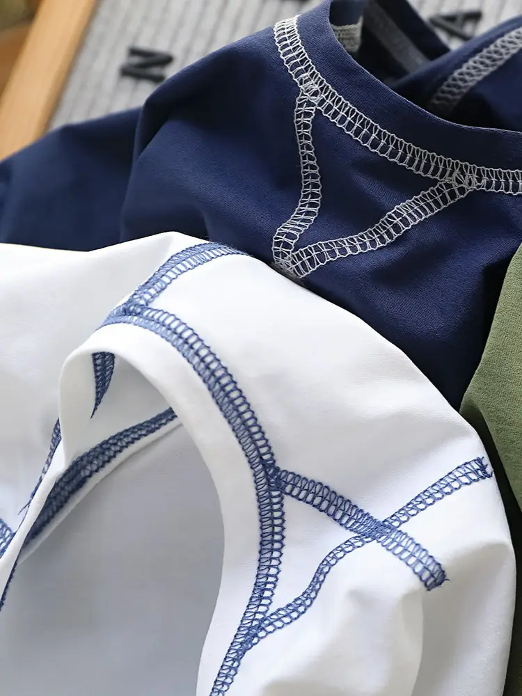 Qingdao Boys White Half Sleeve T-Shirt Quick Dry Anti Wrinkle - Image 5