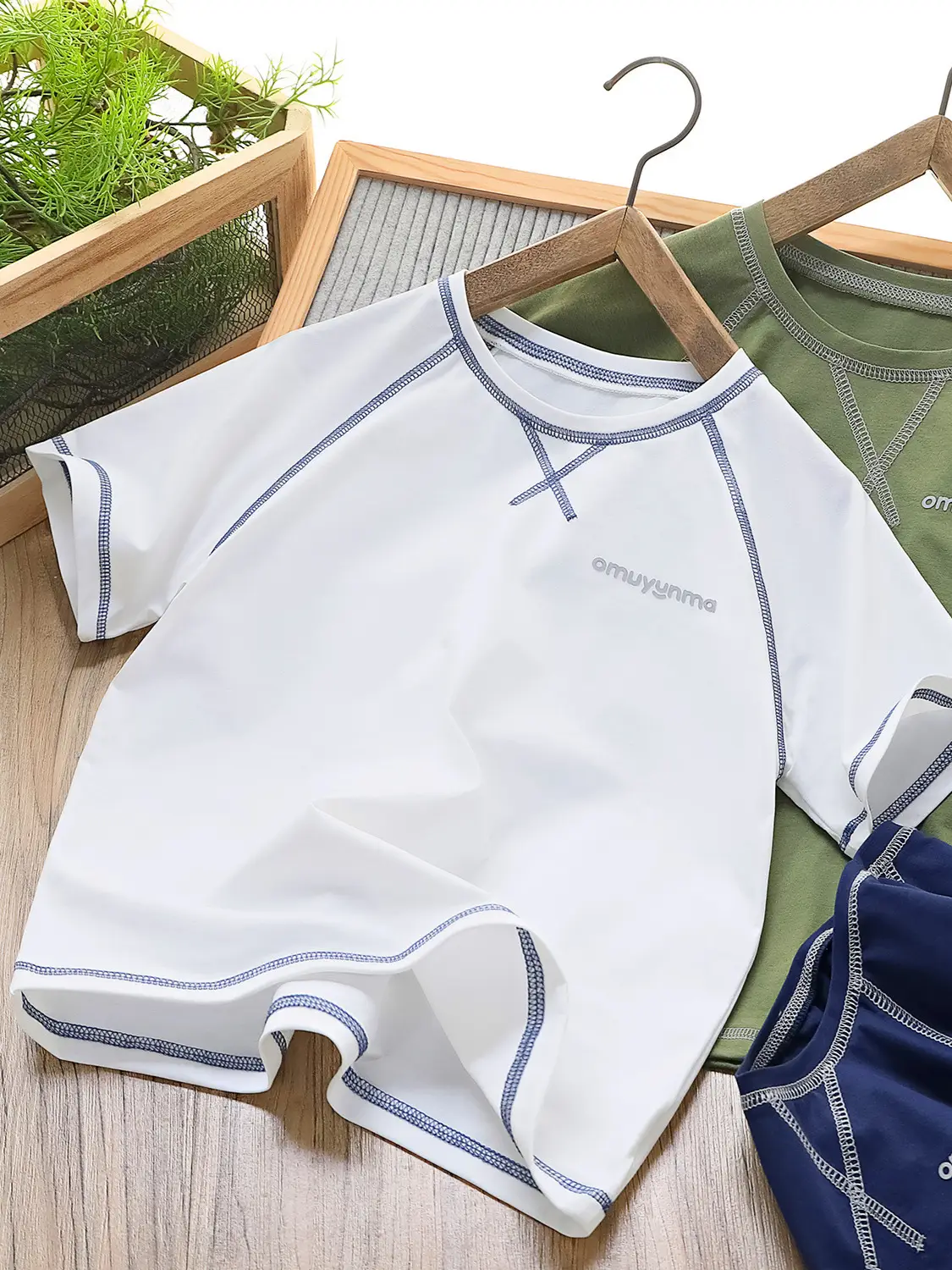 Qingdao Boys White Half Sleeve T-Shirt Quick Dry Anti Wrinkle - Image 7