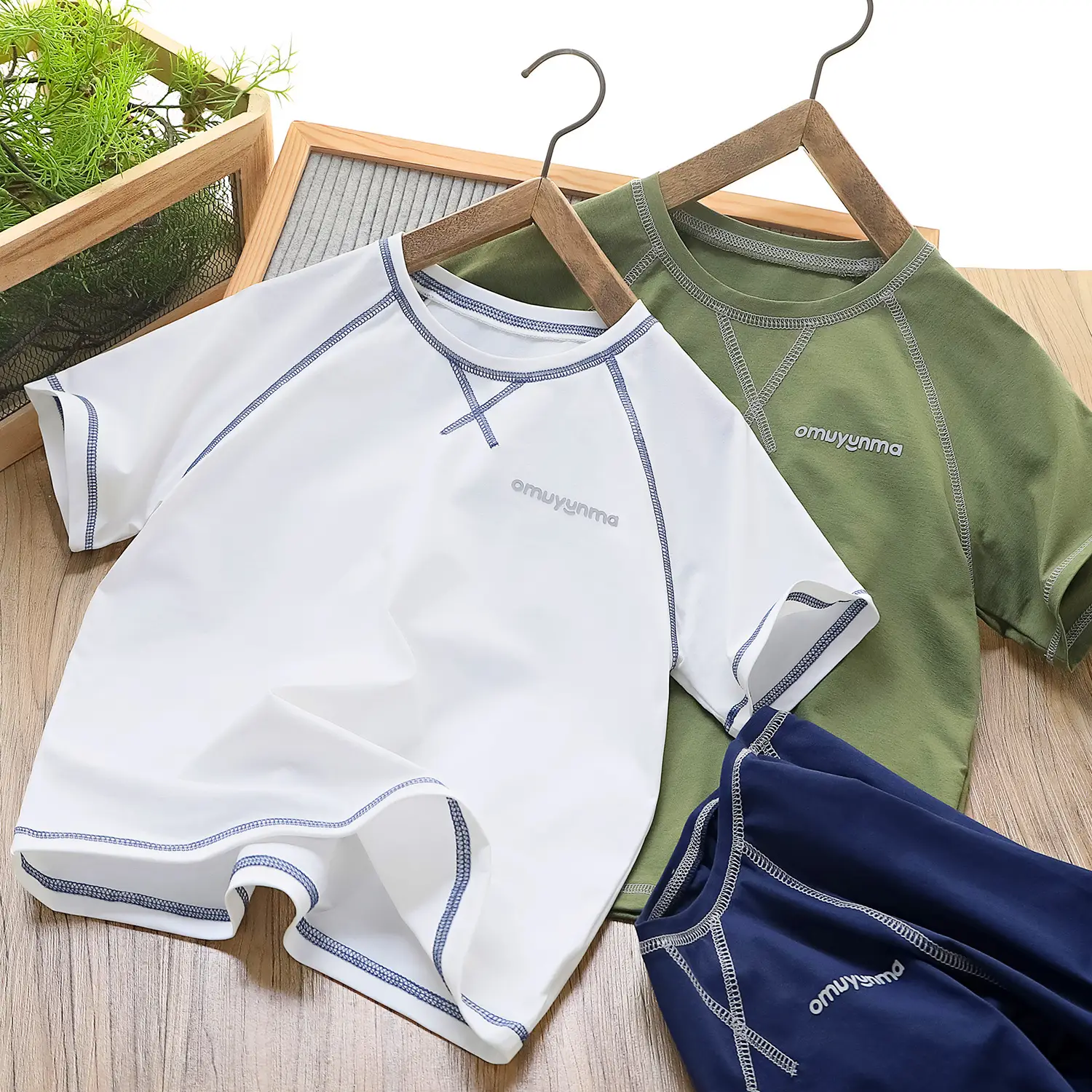 Qingdao Boys White Half Sleeve T-Shirt Quick Dry Anti Wrinkle — feature 12