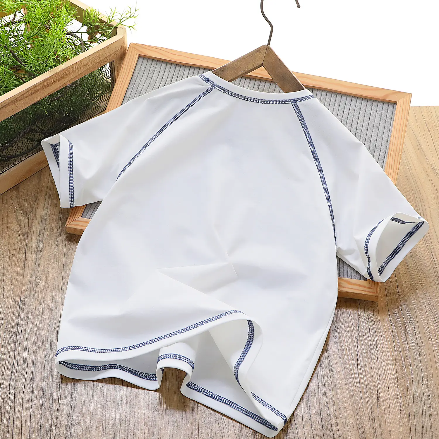 Qingdao Boys White Half Sleeve T-Shirt Quick Dry Anti Wrinkle — feature 9