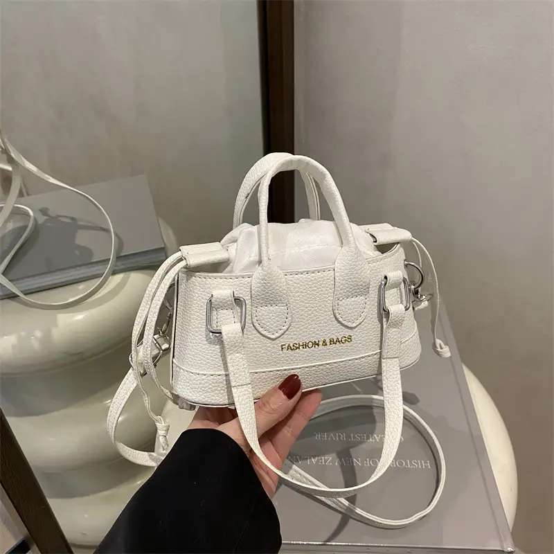 White Vintage Mini Crossbody Bag for Women 2025 - Image 4