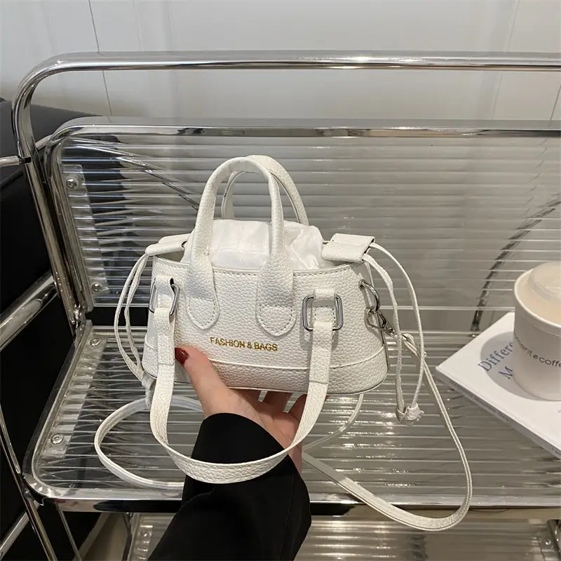 White Vintage Mini Crossbody Bag for Women 2025 - Image 7