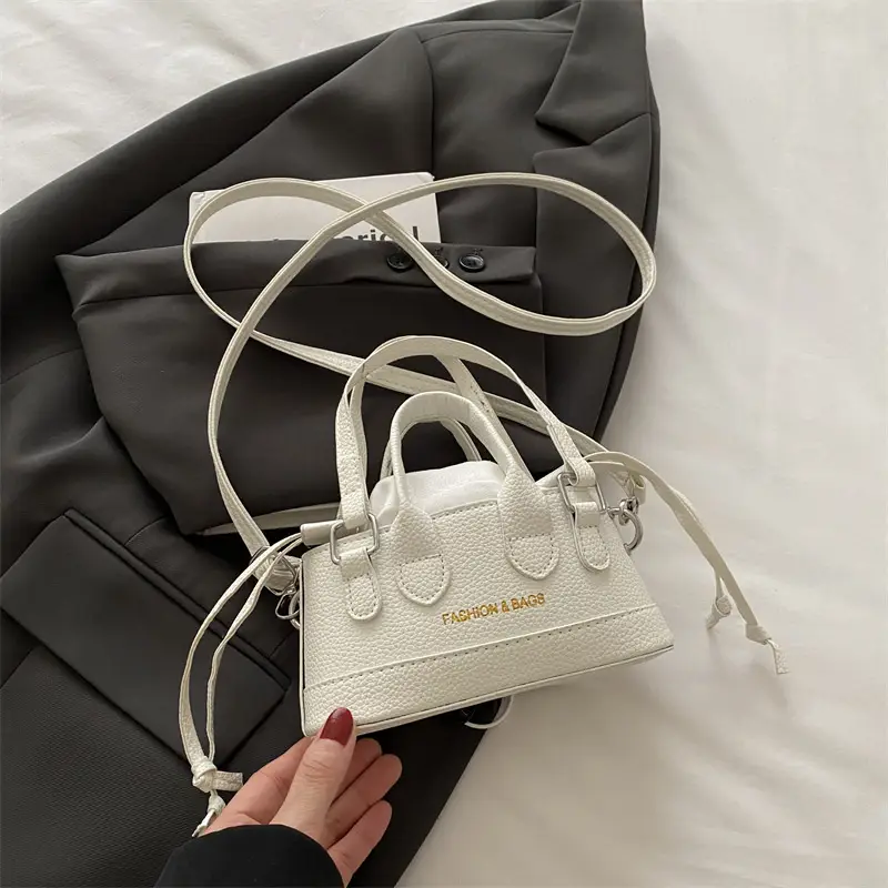White Vintage Mini Crossbody Bag for Women 2025 - Image 2