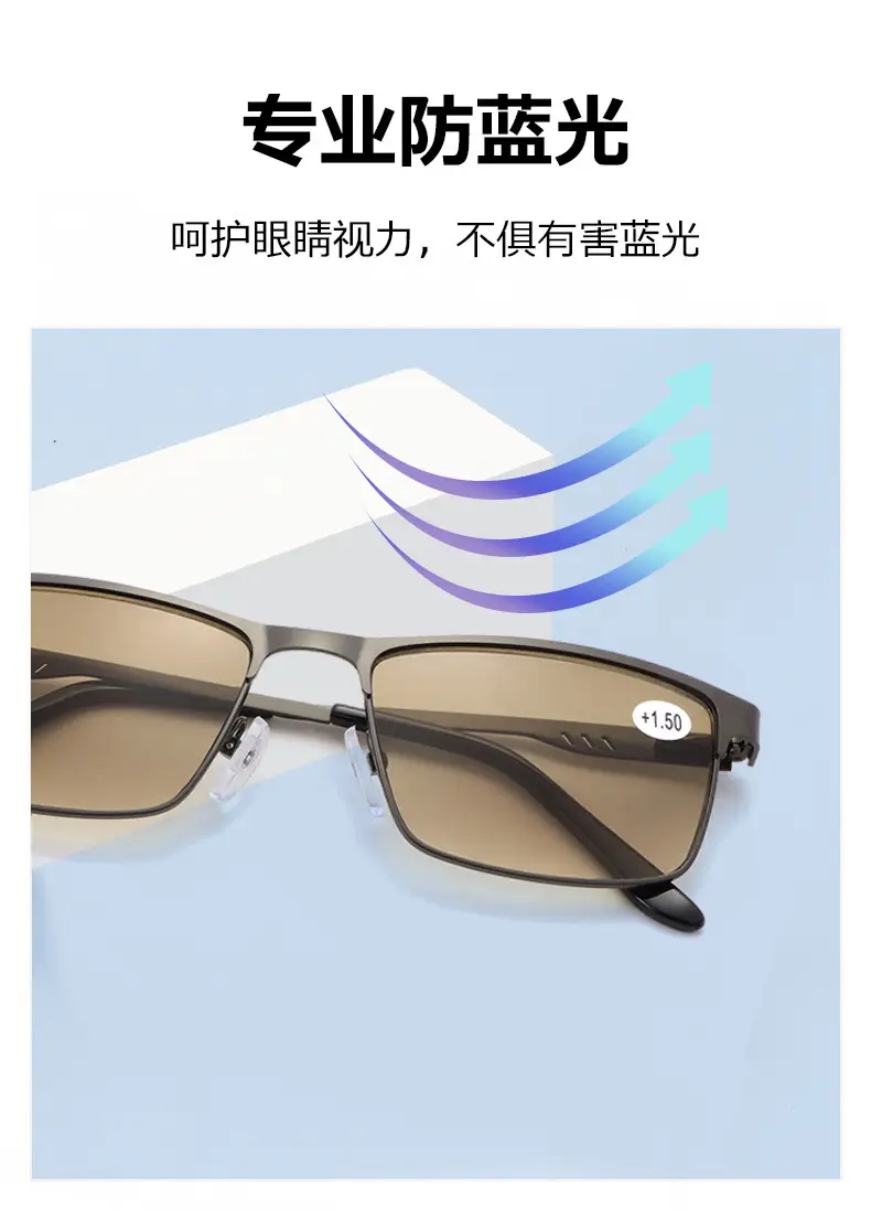 Men's Progressive Sun Glasses UV400 Black β feature 3