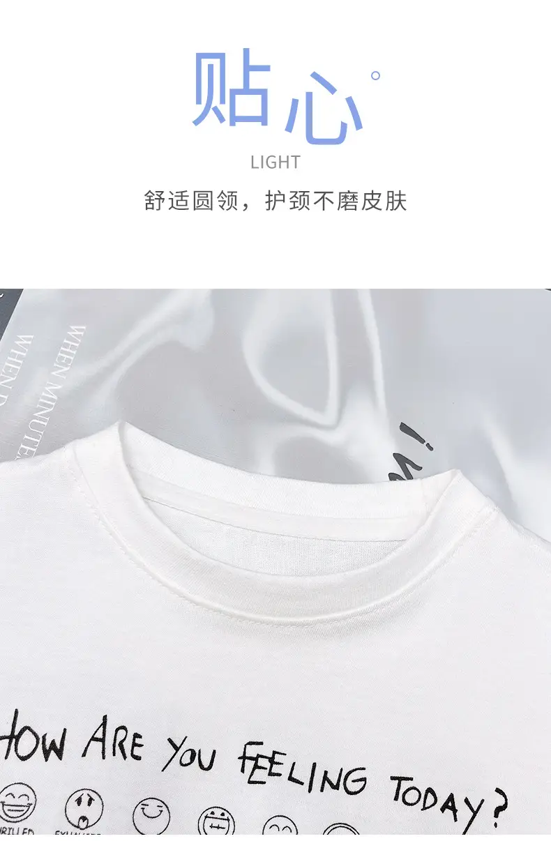 Kids Black Graphic T-Shirt Short Sleeve Cotton Summer Wear — feature 3