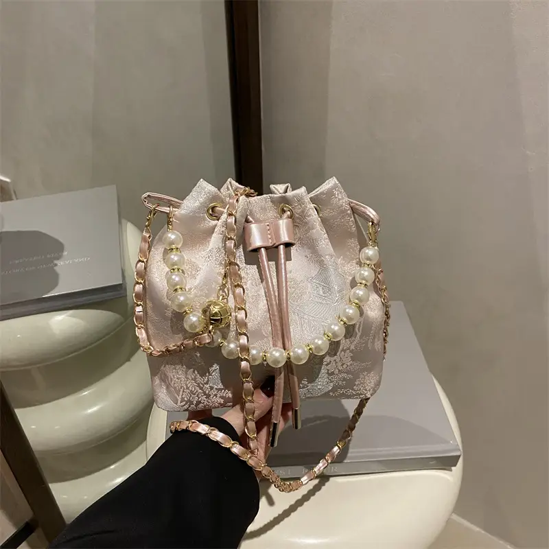 Pearl Embroidered Crossbody Bag Women 2025 Summer - Image 6
