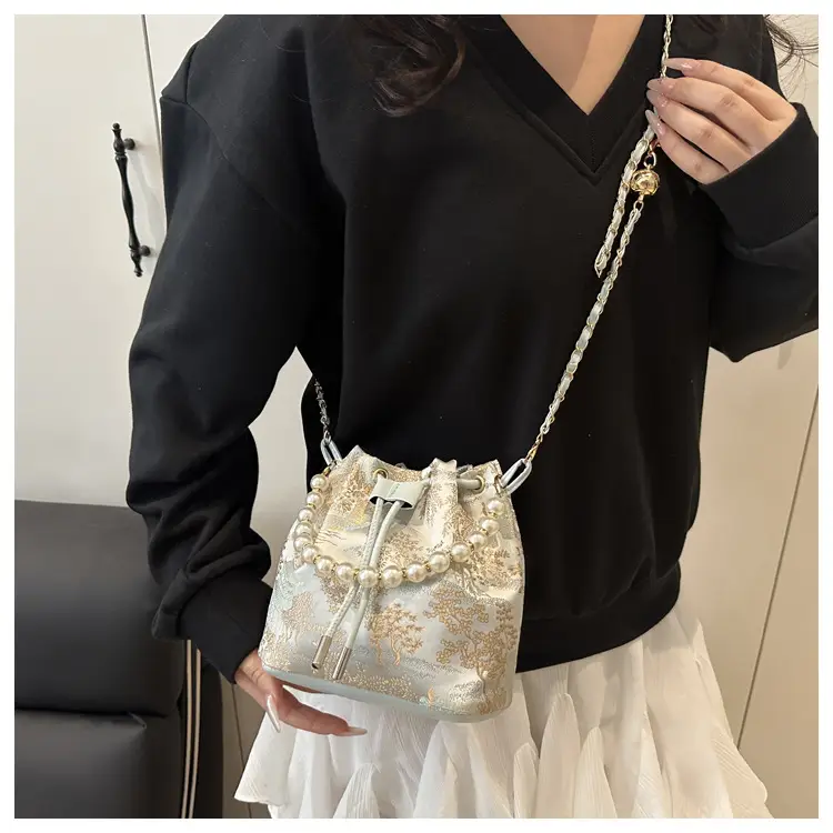 Pearl Embroidered Crossbody Bag Women 2025 Summer — feature 16
