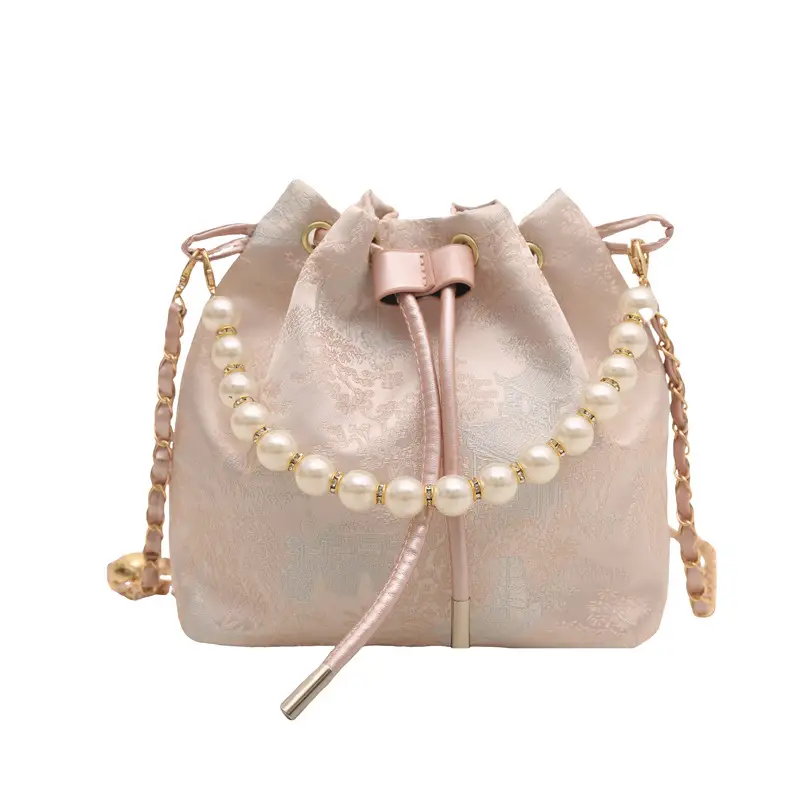 Pearl Embroidered Crossbody Bag Women 2025 Summer - Image 3