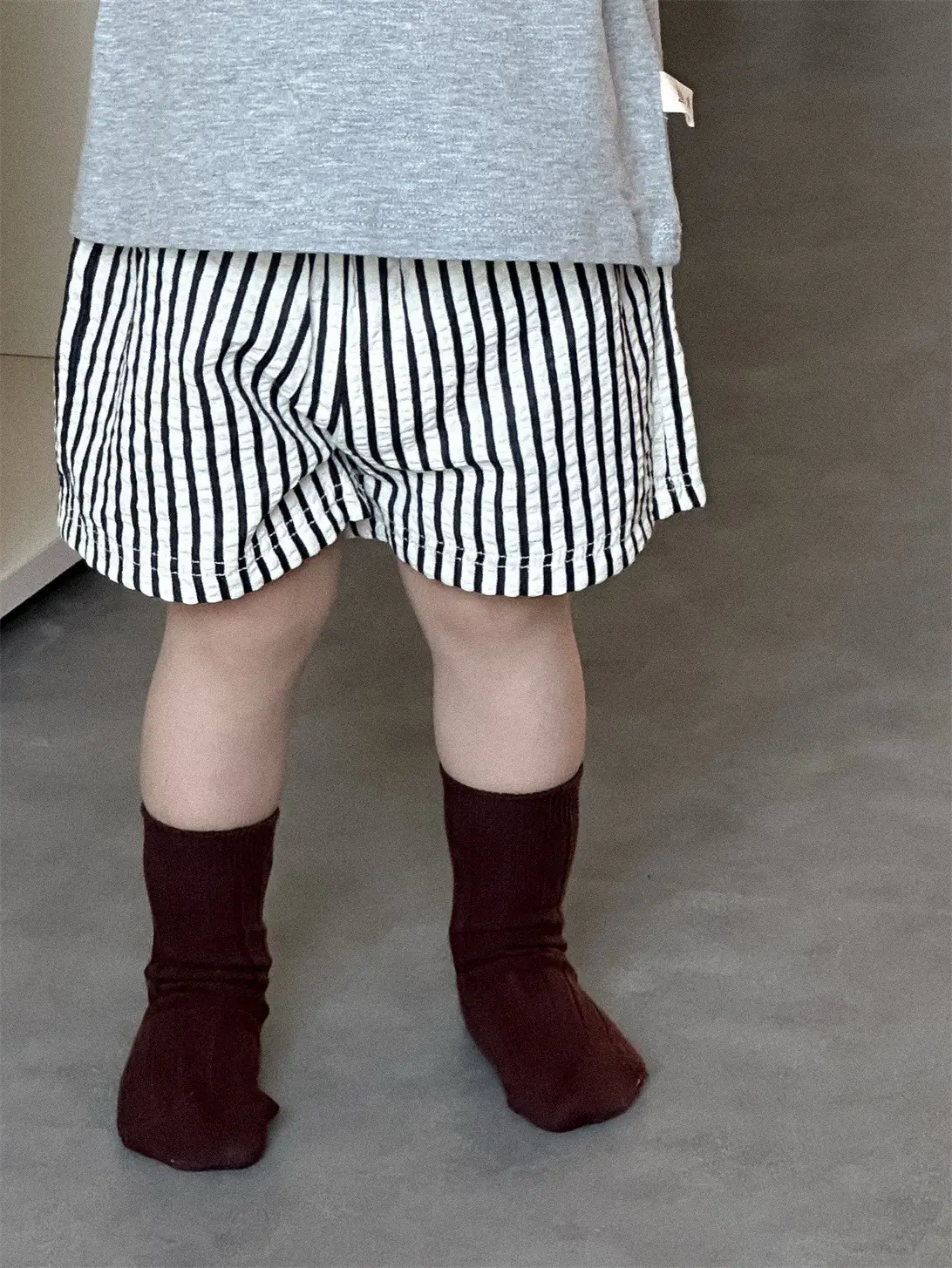 Kids Blue Polo Shorts Set Korean Style Summer Boys 2026