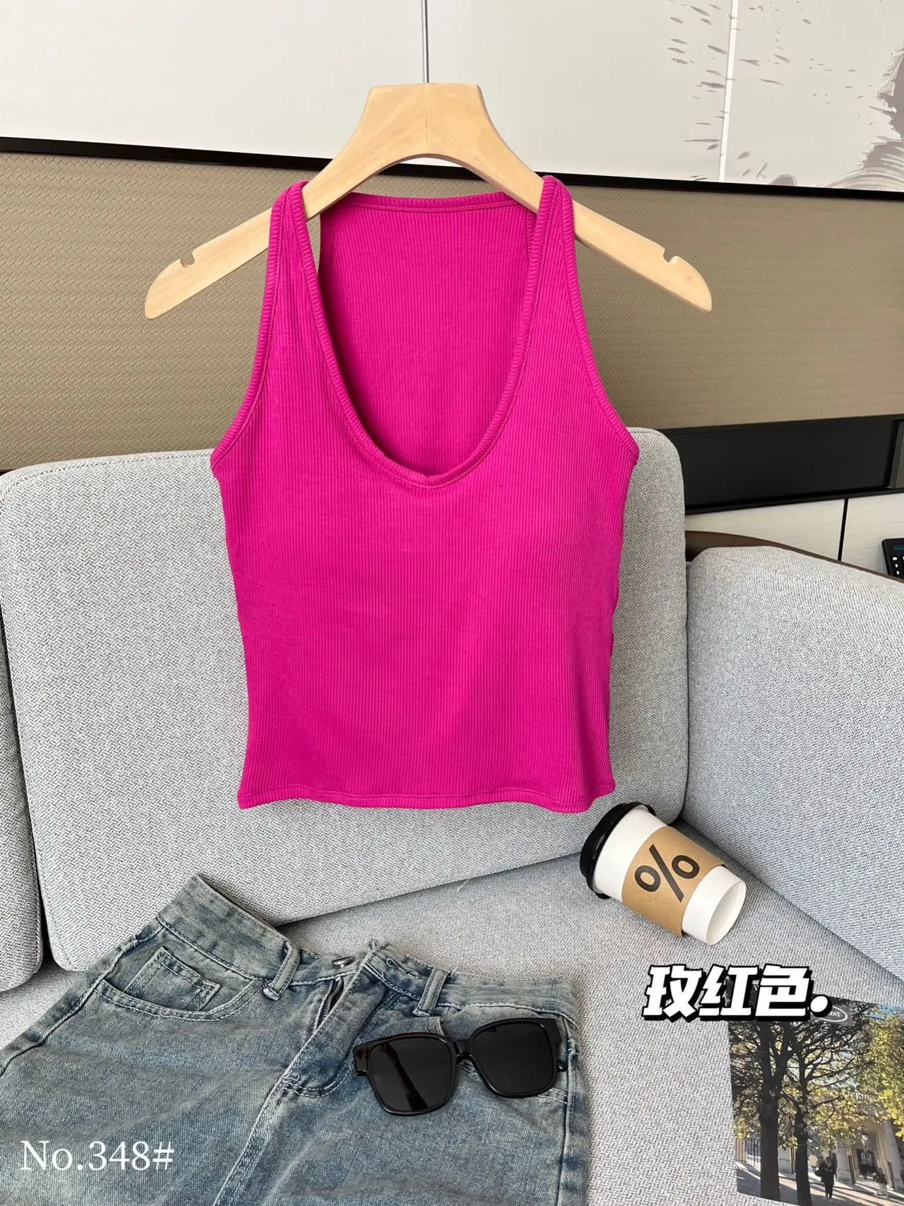2025 Hot Girl Halterneck Vest for Women Slim Sleeveless Top - Image 6