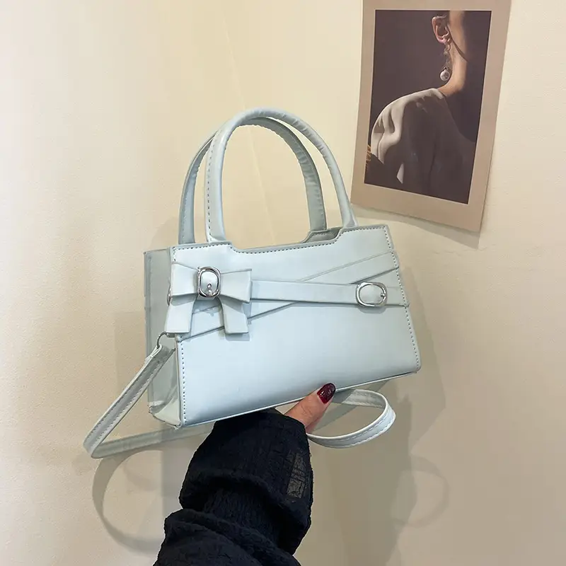 White Textured Crossbody Bag for Women Spring Summer 2025 - Image 7
