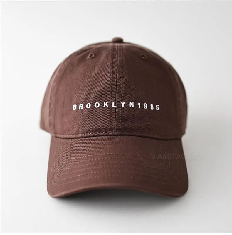 Brown Embroidered Baseball Cap for Men Women — feature 13