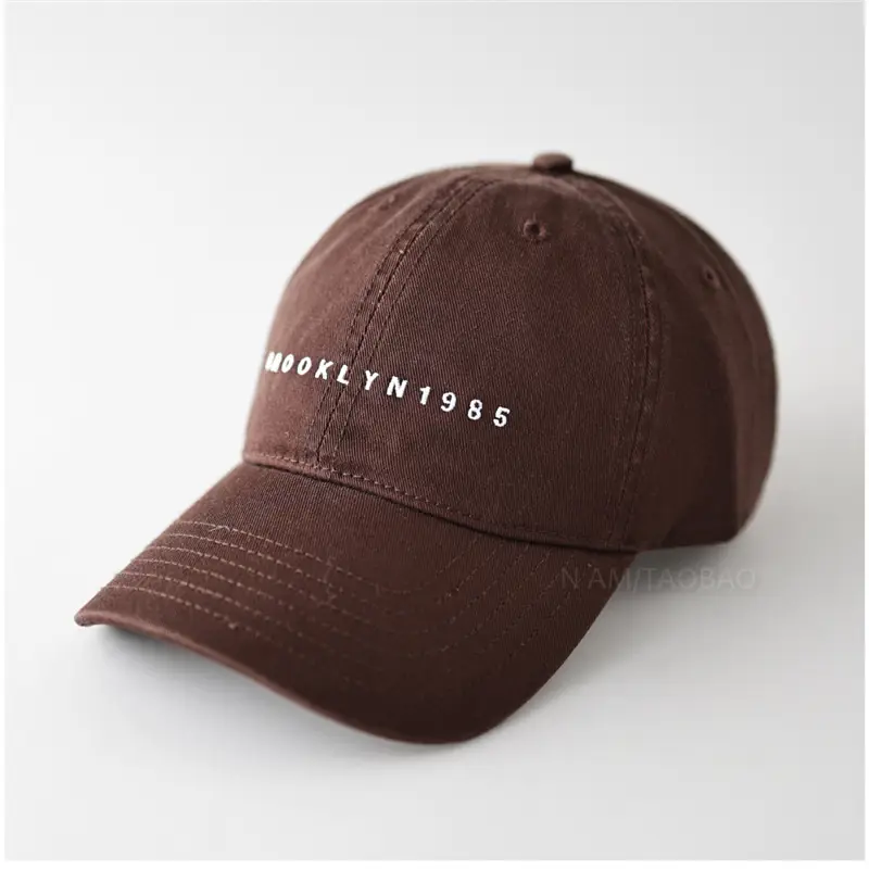 Brown Embroidered Baseball Cap for Men Women - Image 8