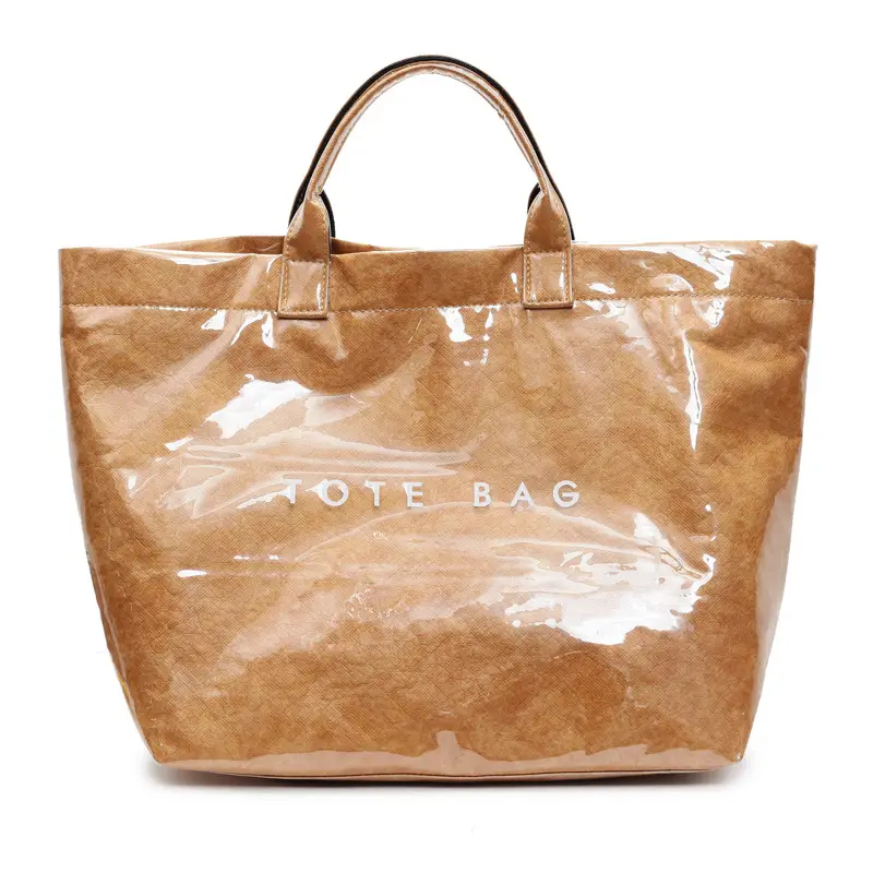 Vintage Brown Large Capacity Tote Bag for Women - Image 5