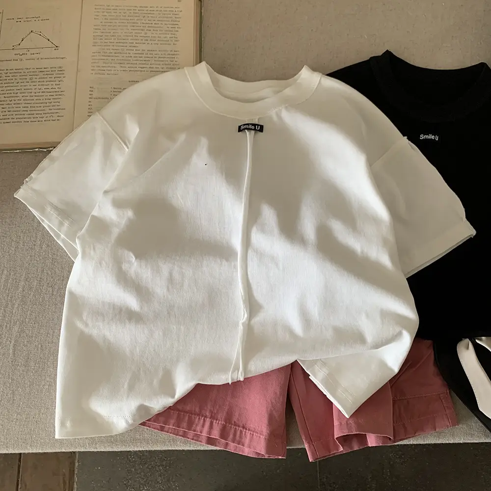 White Loose T-Shirt for Boys Summer 2025 — feature 5