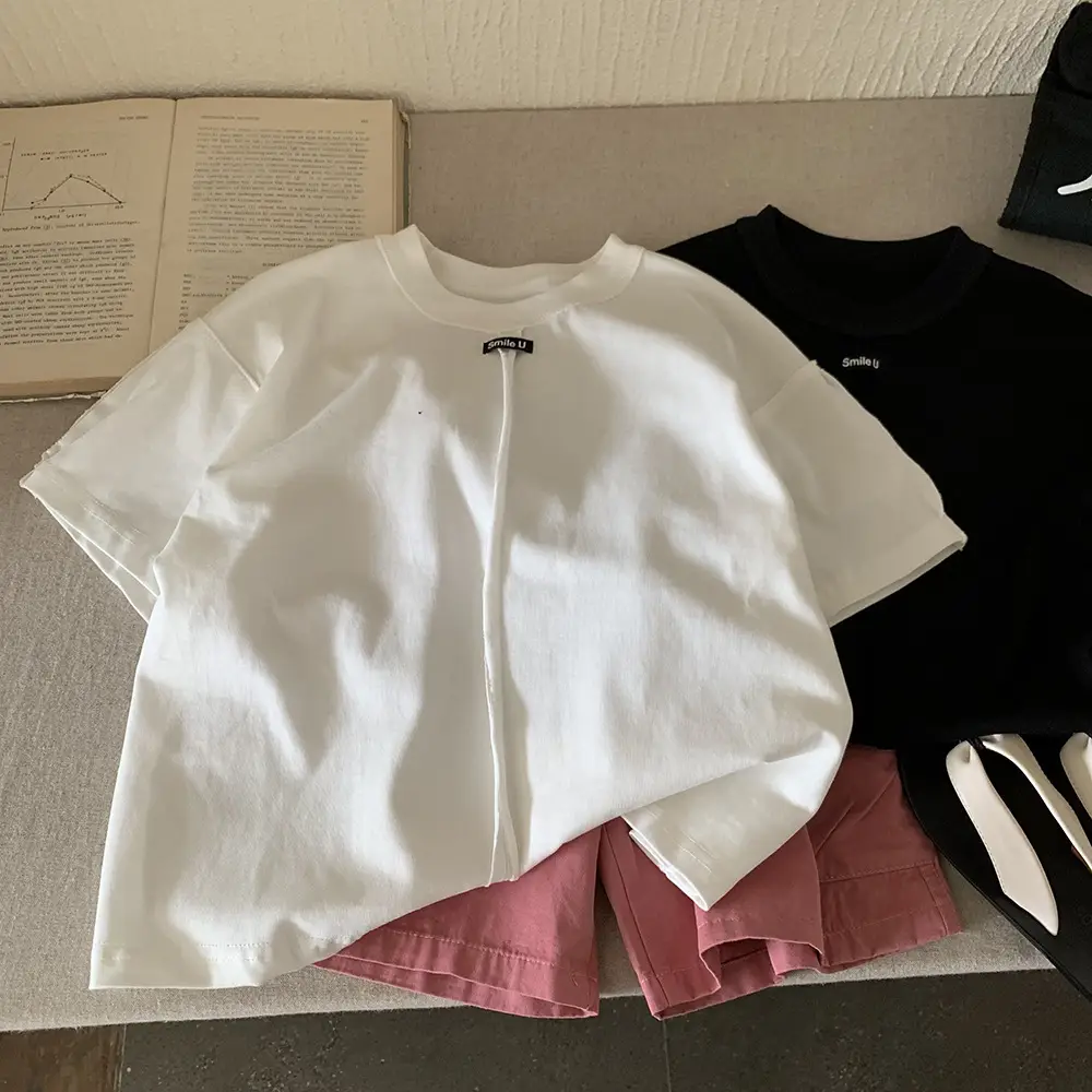 White Loose T-Shirt for Boys Summer 2025 — feature 7