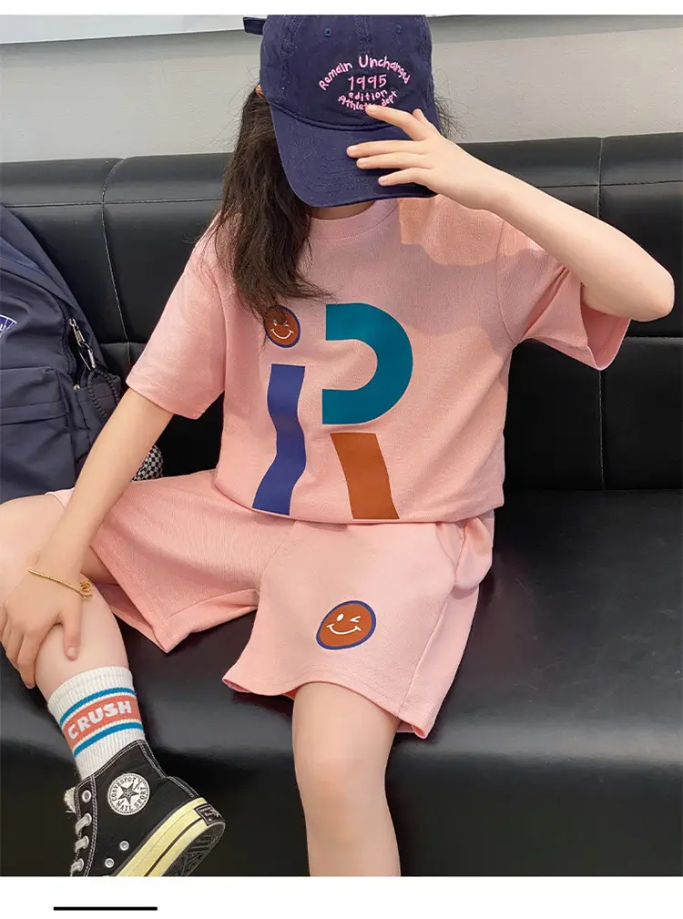 Girls Summer T-Shirt Shorts Set Cream 2025 — feature 11
