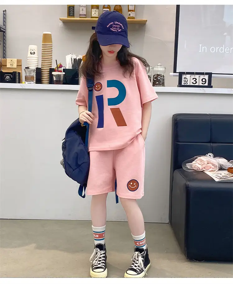 Girls Summer T-Shirt Shorts Set Cream 2025 — feature 14