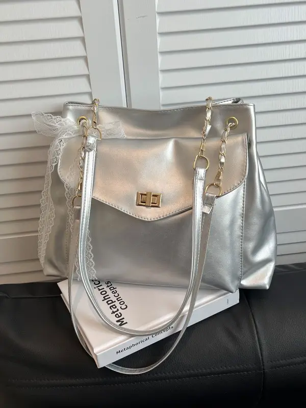 Silver Shoulder Bag for Women 2025 New Arrival - Image 6