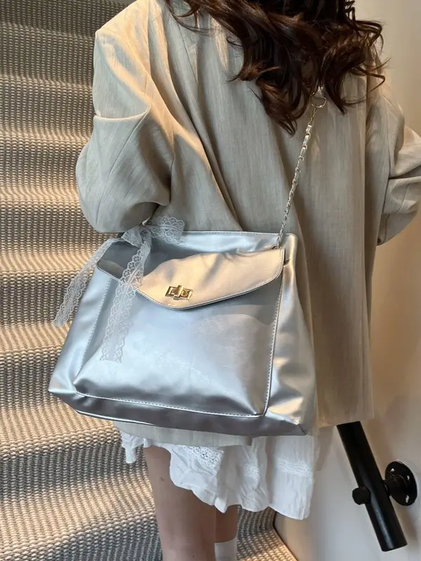 Silver Shoulder Bag for Women 2025 New Arrival - Image 7