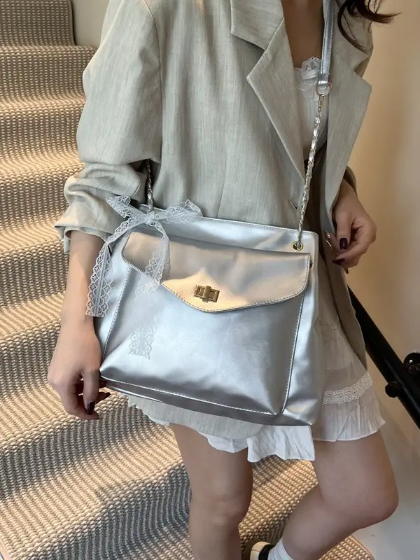 Silver Shoulder Bag for Women 2025 New Arrival - Image 8