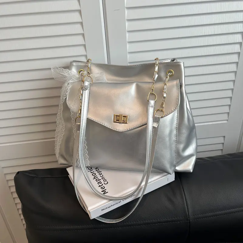 Silver Shoulder Bag for Women 2025 New Arrival - Image 3